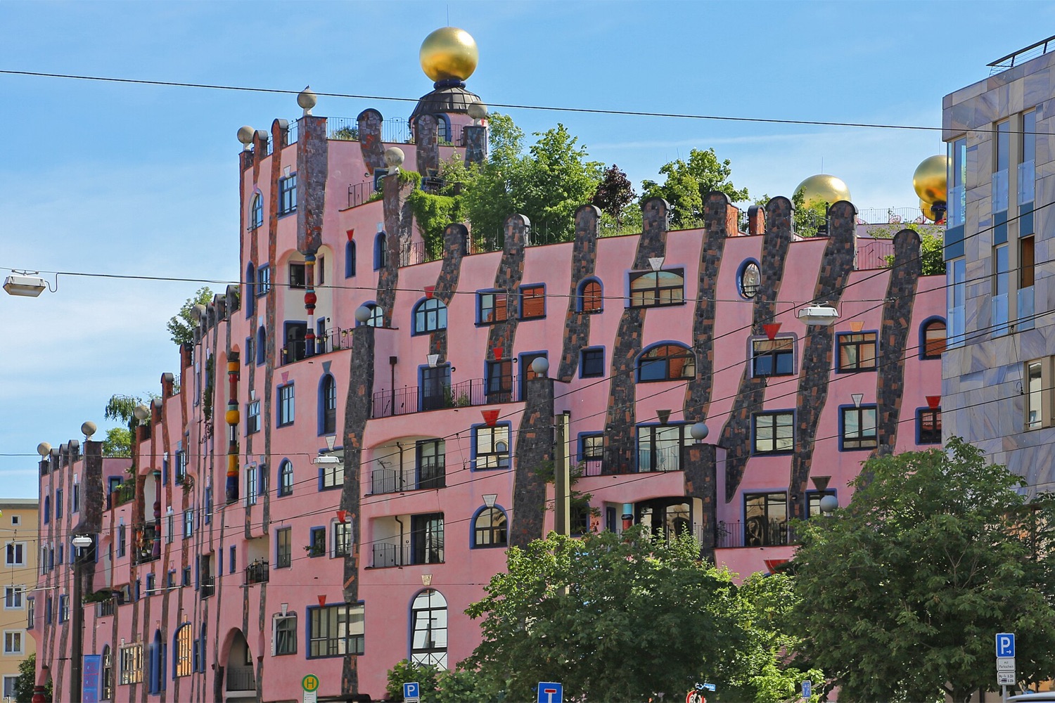Grüne Zitadelle von Hundertwasser in Magdeburg